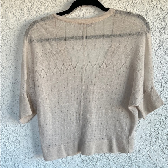 LOFT Light Cream Knit Cardigan - Picture 11 of 14